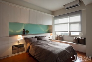 欧式风格二居室10-15万70平米卧室卧室背景墙床新房家装图