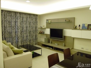 简约风格一居室简洁5-10万60平米客厅电视柜新房设计图