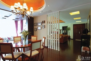 中式风格四房10-15万110平米餐厅餐桌效果图