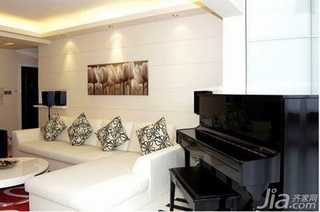 简约风格二居室10-15万100平米客厅沙发新房家居图片