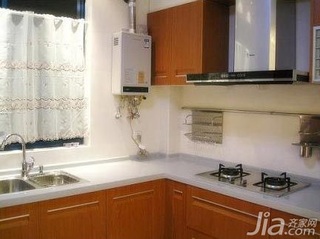 简约风格一居室原木色3万以下50平米厨房橱柜新房设计图纸