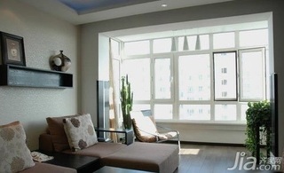中式风格四房5-10万120平米飘窗沙发新房设计图纸