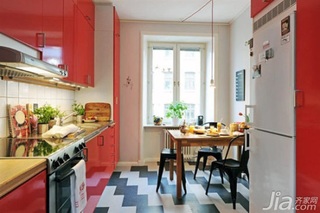 欧式风格公寓10-15万70平米厨房餐桌新房设计图纸