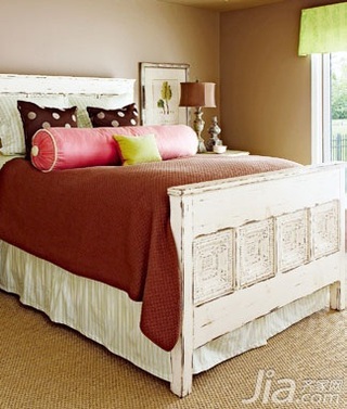 欧式风格二居室温馨10-15万70平米卧室床图片