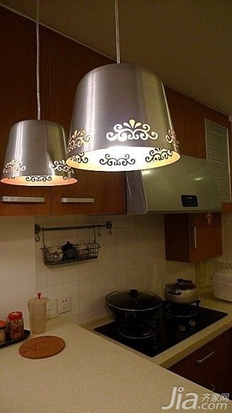 一居室装修,简约风格,老房翻新,50平米装修,40平米装修,3万以下装修,3万-5万装修,经济型装修,厨房,灯具