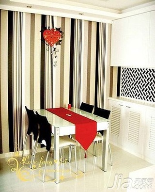 简约风格二居室5-10万60平米餐厅餐桌图片