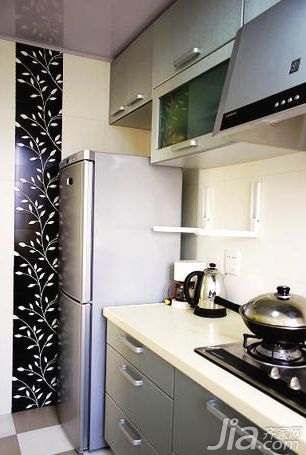 简约风格二居室简洁5-10万50平米厨房橱柜新房家装图片