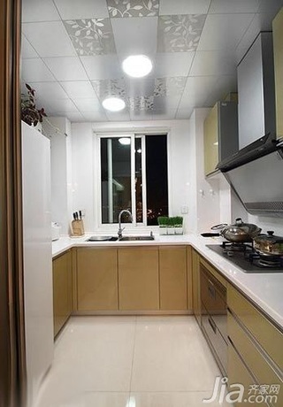 简约风格四房10-15万100平米厨房橱柜新房设计图