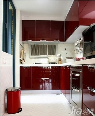 简约风格二居室10-15万90平米厨房橱柜新房设计图纸