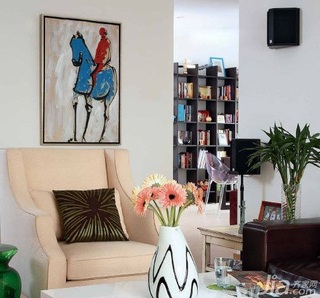 混搭风格小户型富裕型60平米客厅沙发图片