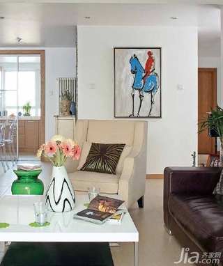 混搭风格小户型富裕型60平米客厅沙发效果图