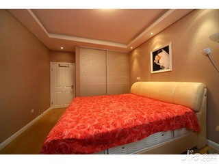 简约风格一居室富裕型60平米卧室床婚房设计图