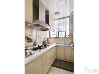 混搭风格二居室富裕型80平米厨房橱柜效果图