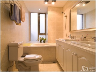 欧式风格复式简洁白色豪华型140平米以上卫生间洗手台新房家装图