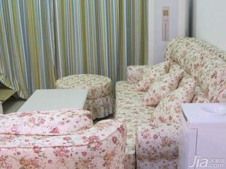 田园风格二居室富裕型100平米客厅沙发效果图
