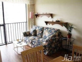 田园风格小户型温馨经济型40平米客厅沙发效果图