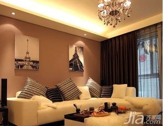 简约风格二居室5-10万80平米客厅沙发婚房家装图