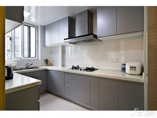 简约风格二居室5-10万90平米厨房橱柜新房家装图片