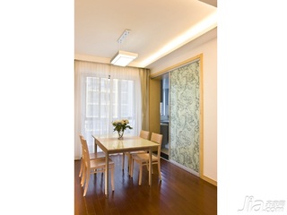 简约风格二居室5-10万90平米餐厅餐桌新房设计图