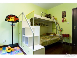 中式风格四房可爱10-15万120平米儿童房儿童床新房家装图片