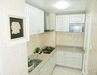 欧式风格二居室10-15万70平米厨房橱柜定制