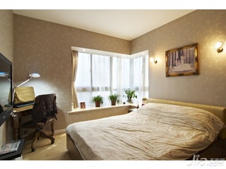 简约风格二居室大气5-10万70平米卧室床效果图