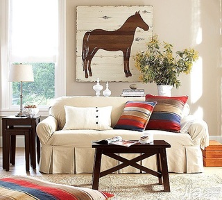 简约风格一居室3万以下50平米客厅沙发图片
