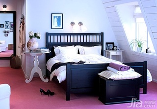 简约风格一居室舒适3万以下50平米卧室床效果图