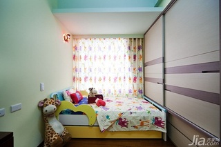 简约风格二居室5-10万90平米儿童房衣柜新房家装图片