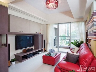 简约风格二居室5-10万90平米客厅沙发新房家居图片