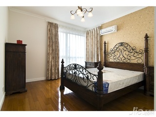 简约风格二居室5-10万80平米卧室床新房家居图片
