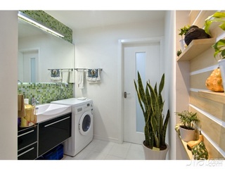 简约风格四房简洁10-15万90平米卫生间洗手台新房家居图片