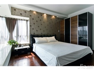 简约风格四房5-10万80平米卧室床婚房平面图