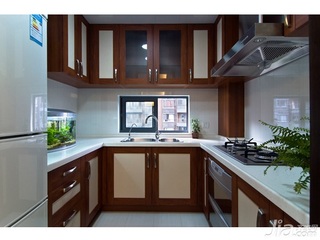 简约风格四房简洁5-10万80平米厨房橱柜婚房设计图