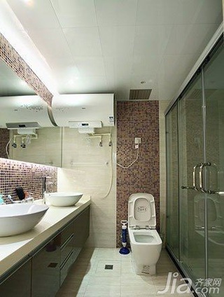 简约风格四房简洁豪华型120平米卫生间洗手台新房家居图片