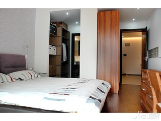 简约风格二居室5-10万80平米卧室床新房设计图纸