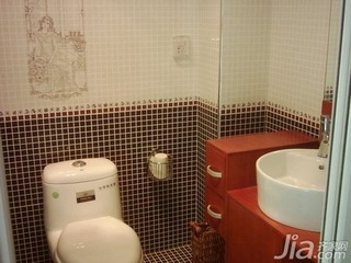 简约风格二居室10-15万80平米卫生间洗手台新房家装图片