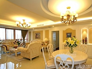 欧式风格四房温馨10-15万120平米客厅沙发背景墙沙发新房家装图