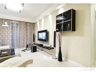 简约风格公寓5-10万80平米客厅电视柜新房平面图