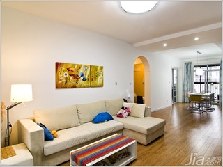 简约风格二居室5-10万80平米客厅沙发新房设计图纸