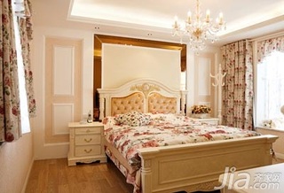 欧式风格复式15-20万140平米以上卧室卧室背景墙床新房家装图