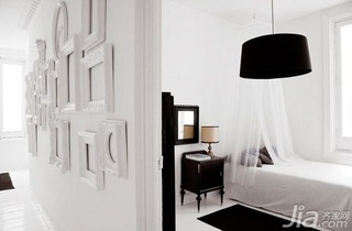 简约风格公寓简洁黑白5-10万80平米卧室床新房设计图