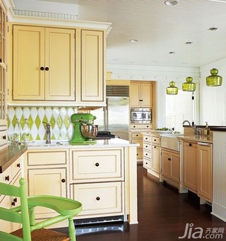 欧式风格别墅简洁豪华型140平米以上厨房橱柜设计图