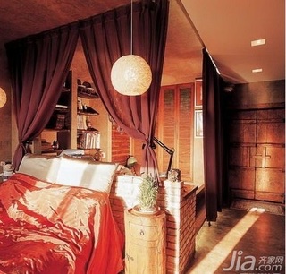 东南亚风格小户型古典5-10万50平米卧室床效果图