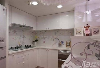 欧式风格复式简洁5-10万120平米厨房橱柜婚房家装图片