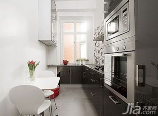 欧式风格二居室3万以下60平米厨房餐桌婚房家装图