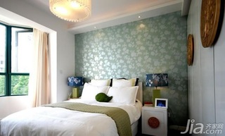 中式风格四房10-15万120平米卧室床三口之家设计图纸