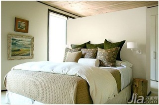 美式乡村风格二居室5-10万70平米卧室床婚房家装图