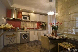 简约风格二居室实用5-10万50平米厨房橱柜新房设计图纸