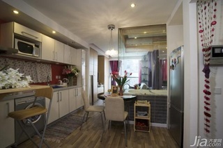 简约风格二居室实用5-10万50平米厨房橱柜新房设计图